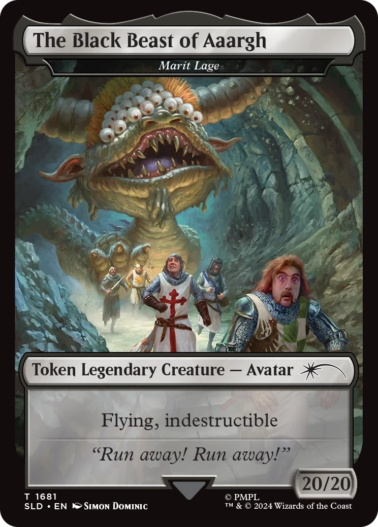 monty python cards mtg BREAKING: Bonus revealed for secret lair drop. Full details here ~> https://t.co/3fozwEI3SK #mtg #magicthegathering Art by Stephen Andrade MTG Secret Lair x Monty