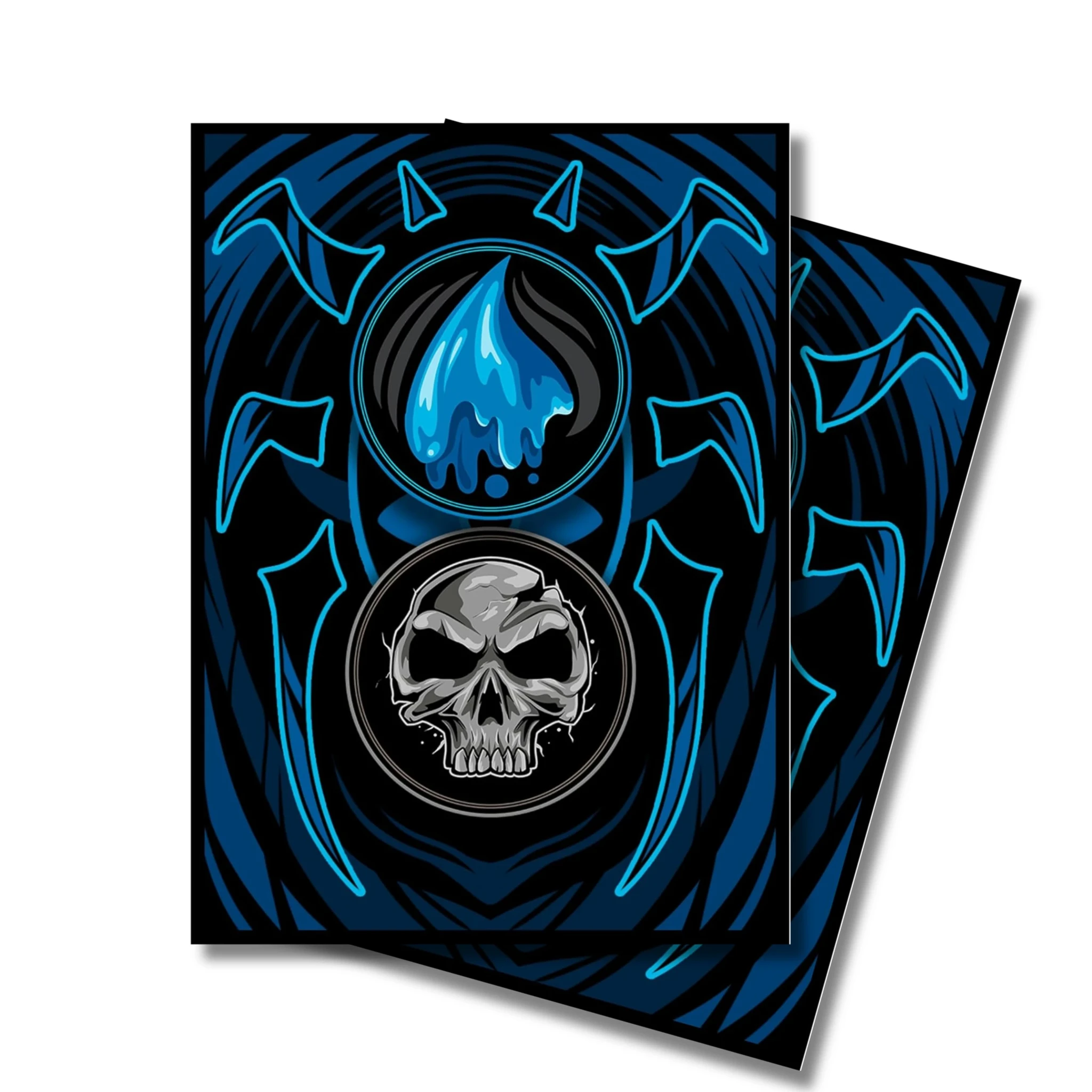 mtg black card sleeves Card Sleeves: MTG Sleeves - Comic Burst Black - MSH Double Sleeving Pack Sleeves (210)