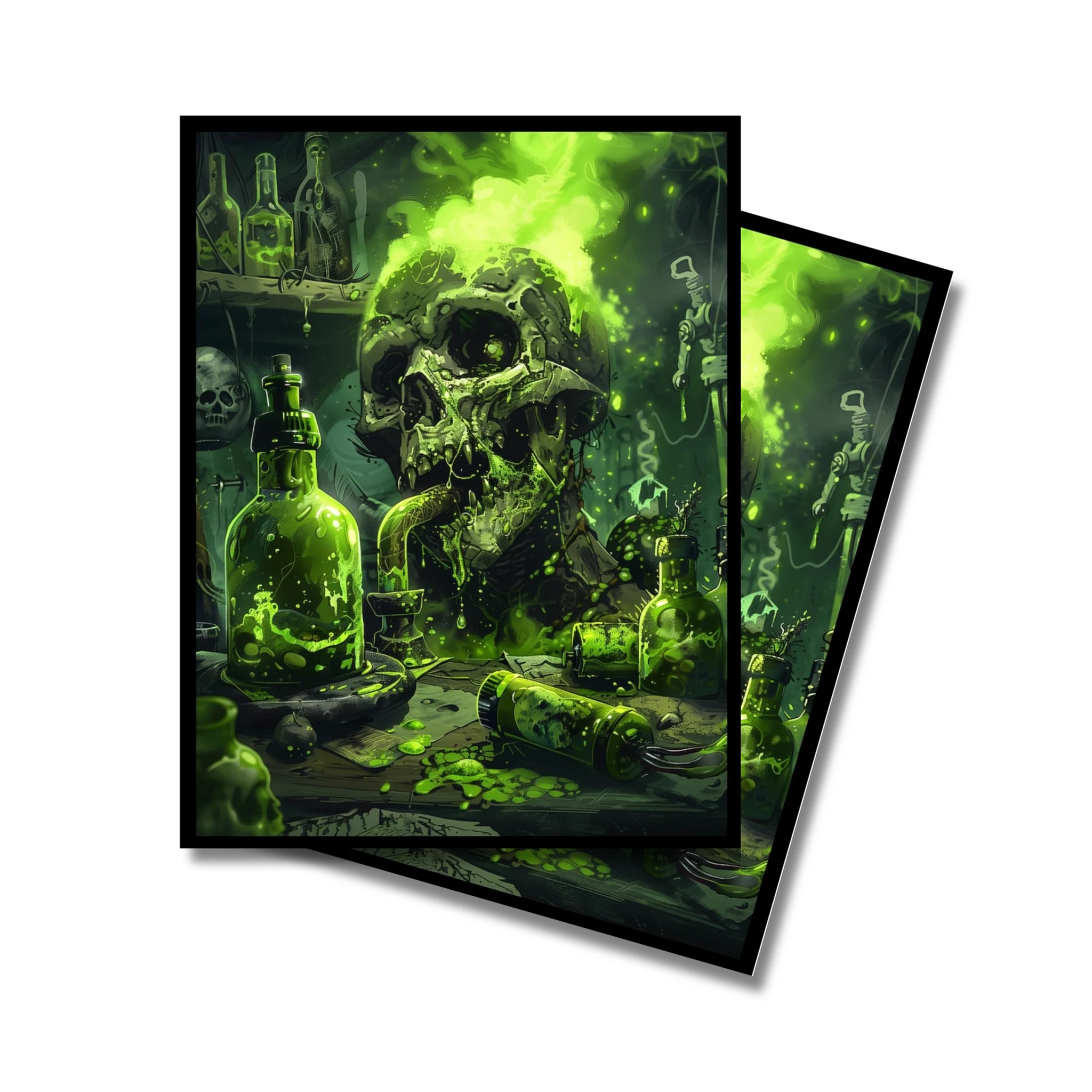 demon card sleeves Dragon Shield Standard Matte Dual Art Hunters 100ct Archival safe Mtg Demon Card Sleeves Psychedelic