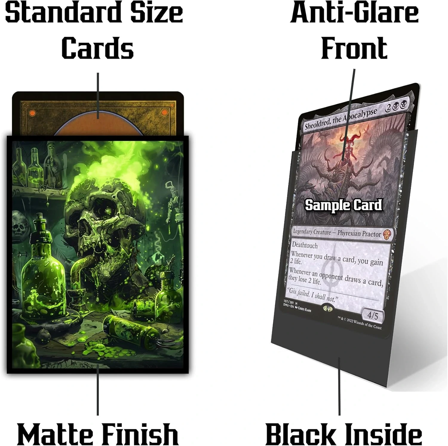 Toxic Poison Sleeves - Realm Guard MTG Sleeves - 100 ct | MTG Sleeves & Toploaders | Gaming Accessories | Backwoods Wizards Toxic Poison Sleeves - Realm Guard MTG Sleeves - 100 ct | MTG Sleeves & Toploaders | Gaming Accessories | Backwoods Wizards