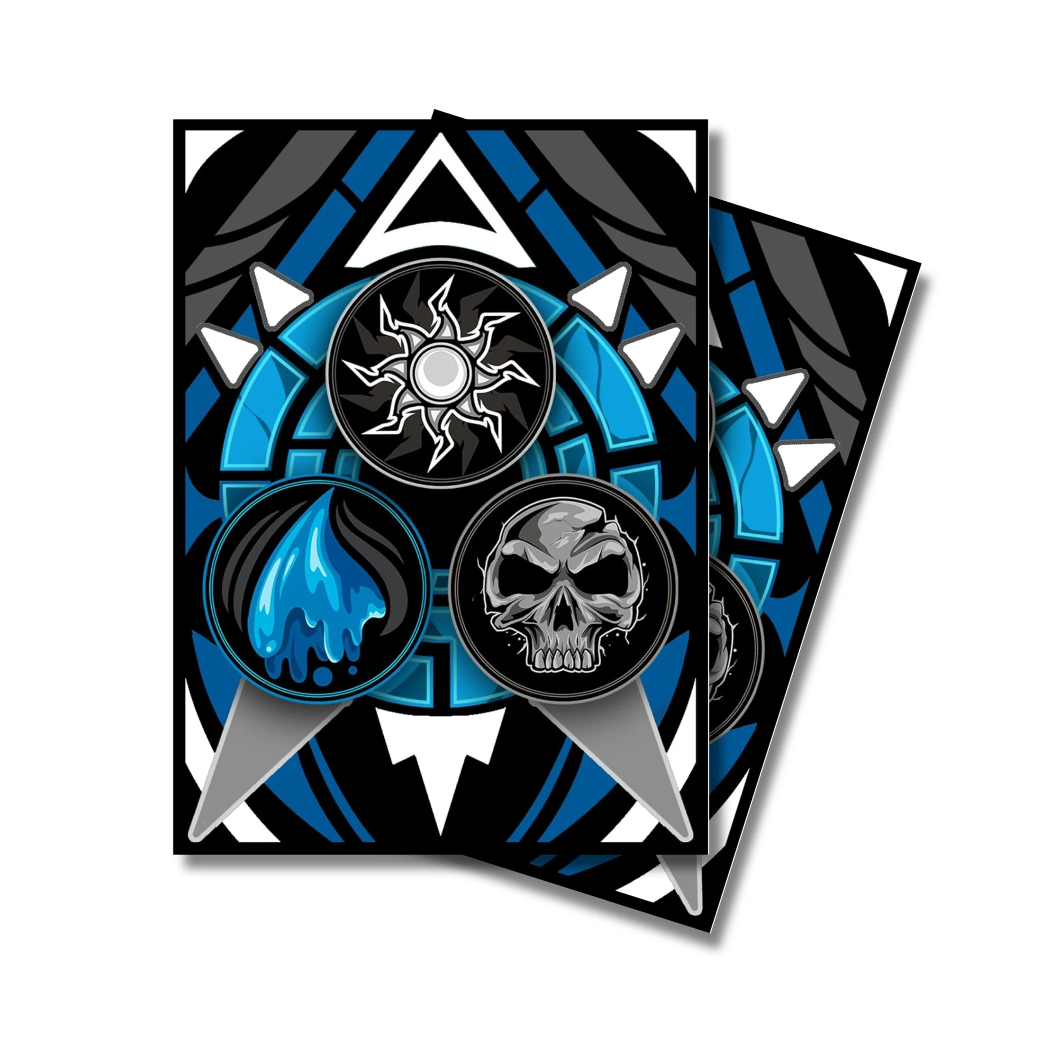 Esper Sleeves: White Blue Black Mana - Realm Guard MTG Sleeves - 100 ct Esper Sleeves: White Blue Black Mana - Realm Guard MTG Sleeves - 100 ct