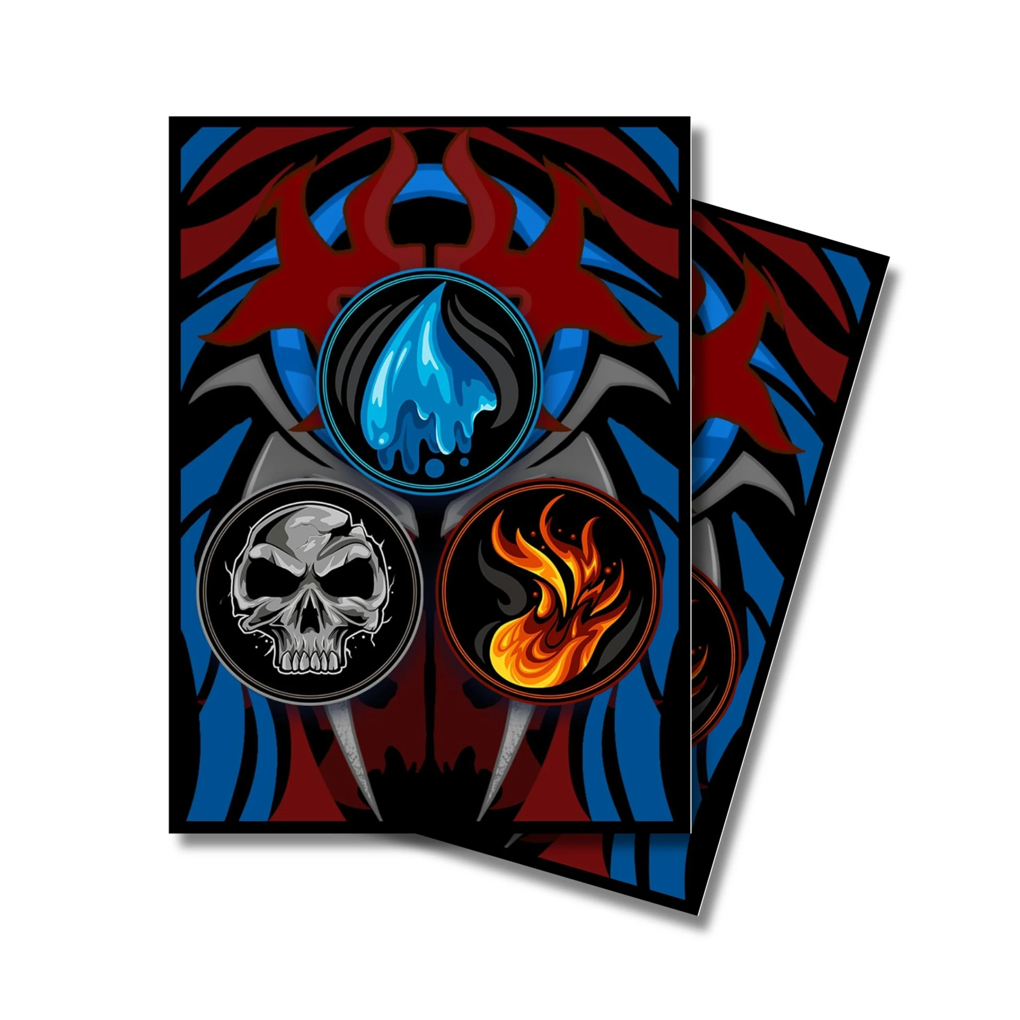 Grixis Sleeves: Blue Black Red Mana - AI Armor MTG Sleeves - 100 ct | MTG Sleeves & Toploaders | Gaming Accessories | Backwoods Wizards Grixis Sleeves: Blue Black Red Mana - AI Armor MTG Sleeves - 100 ct | MTG Sleeves & Toploaders | Gaming Accessories | Backwoods Wizards