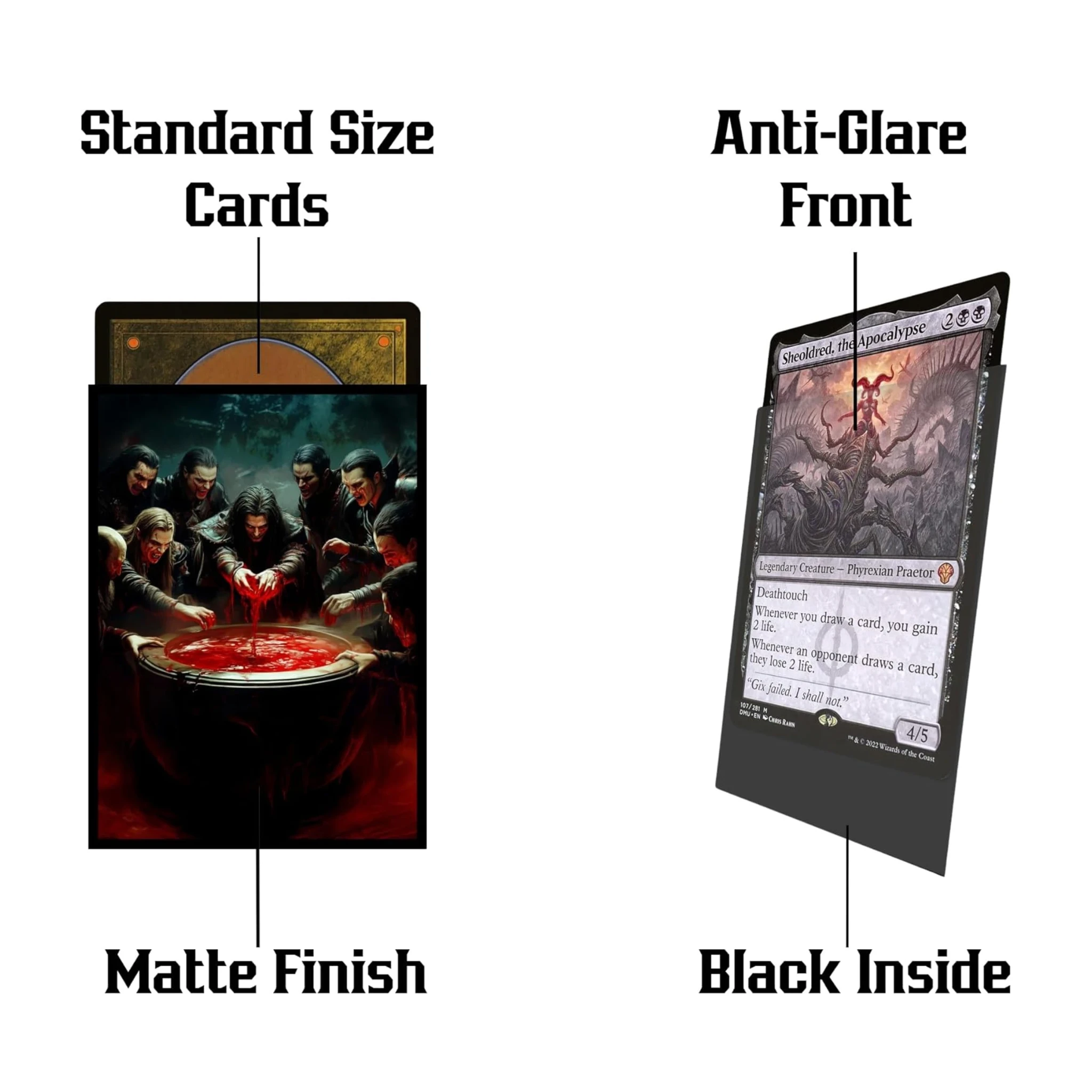 Vampire Ritual Card Sleeves - Realm Guard MTG Sleeves - 100 ct Vampire Ritual Card Sleeves - Realm Guard MTG Sleeves - 100 ct