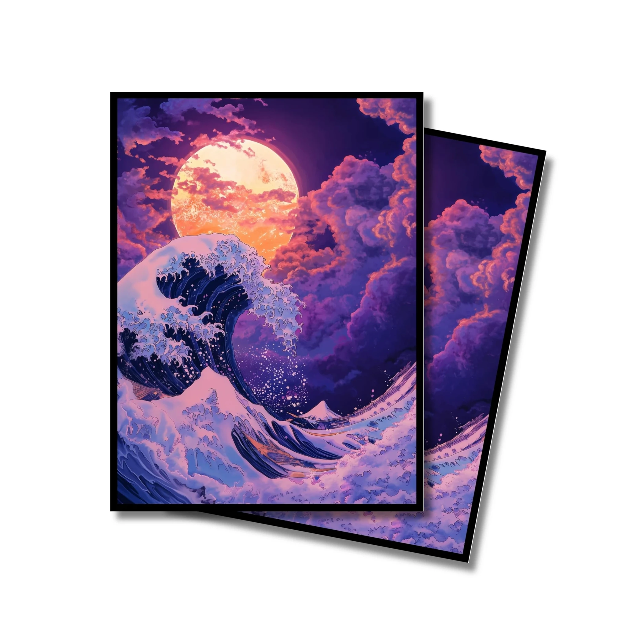 Realm Guard 100ct Textured Matte TCG/MTG Card Art Sleeves (Great Purple Wave) Realm Guard 100ct Textured Matte TCG/MTG Card Art Sleeves (Great Purple Wave)