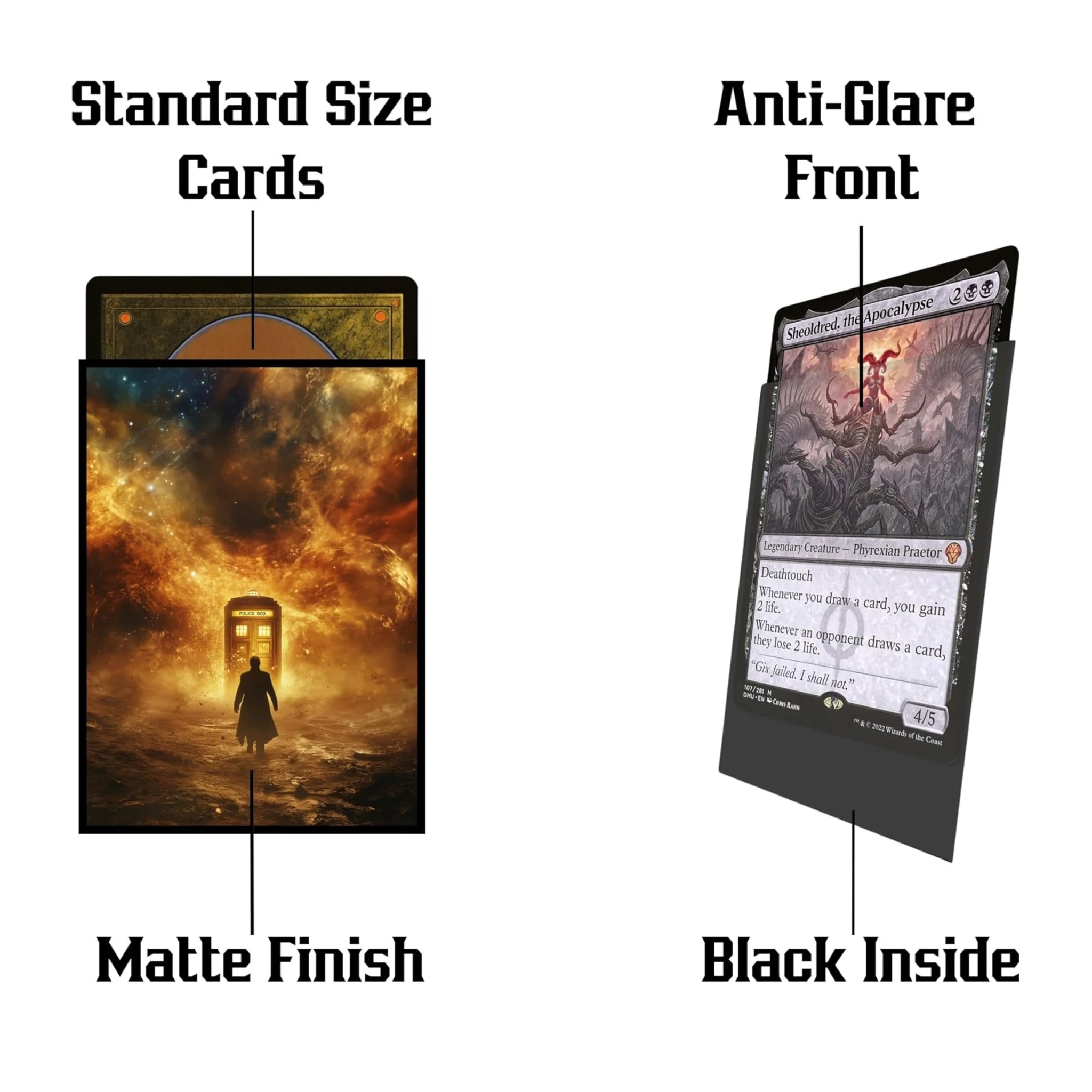 Dr Who Card Sleeves - Realm Guard MTG Sleeves - 100 ct Dr Who Card Sleeves - Realm Guard MTG Sleeves - 100 ct
