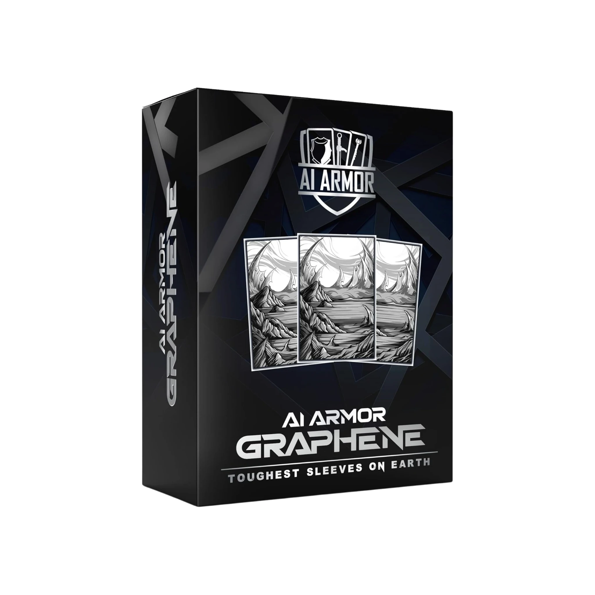 Colorless - AI Armor Textured MTG Sleeves - 100 ct | MTG Sleeves