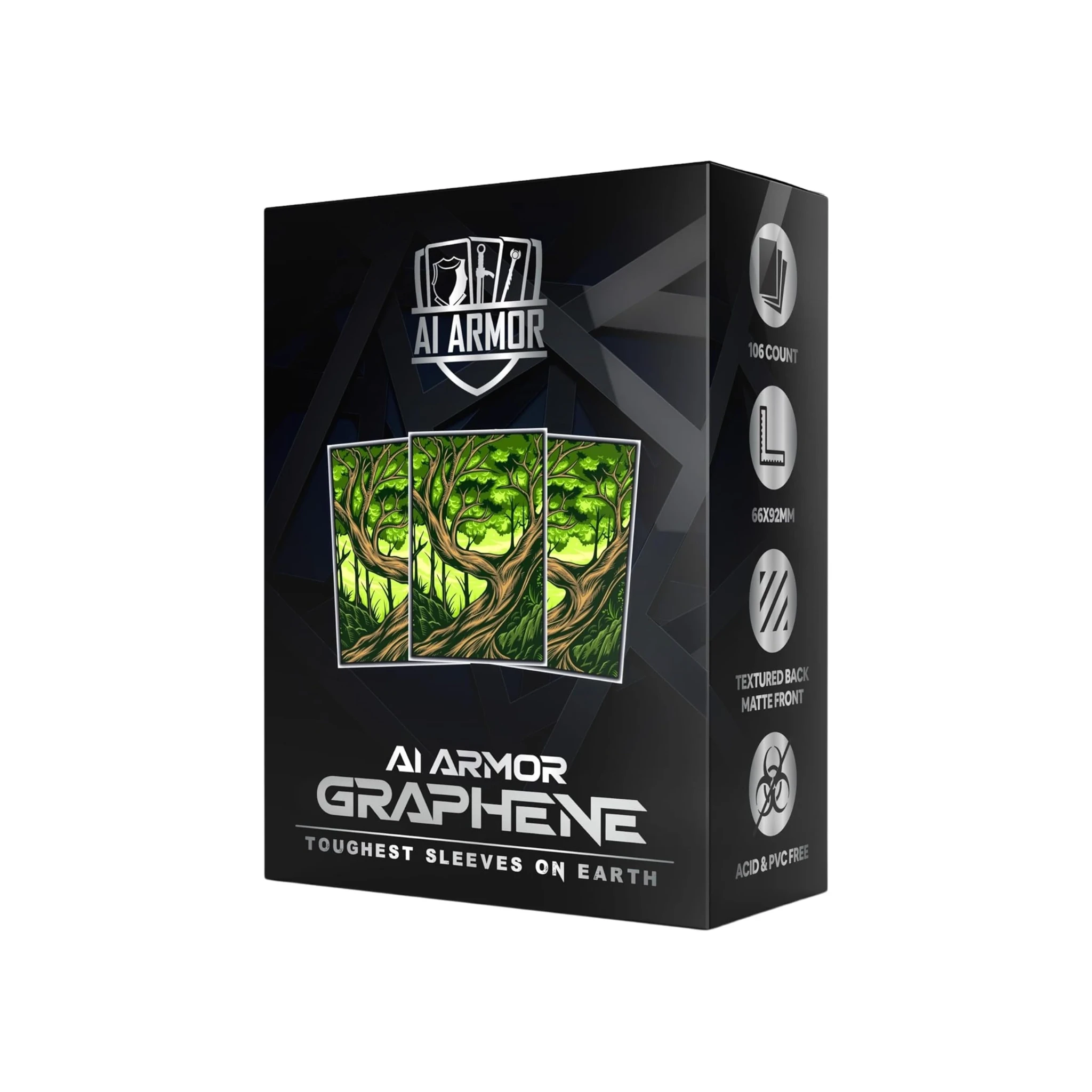 Forest - AI Armor Textured MTG Sleeves - 100 ct | MTG Sleeves & Toploaders | Gaming Accessories | Backwoods Wizards Forest - AI Armor Textured MTG Sleeves - 100 ct | MTG Sleeves & Toploaders | Gaming Accessories | Backwoods Wizards