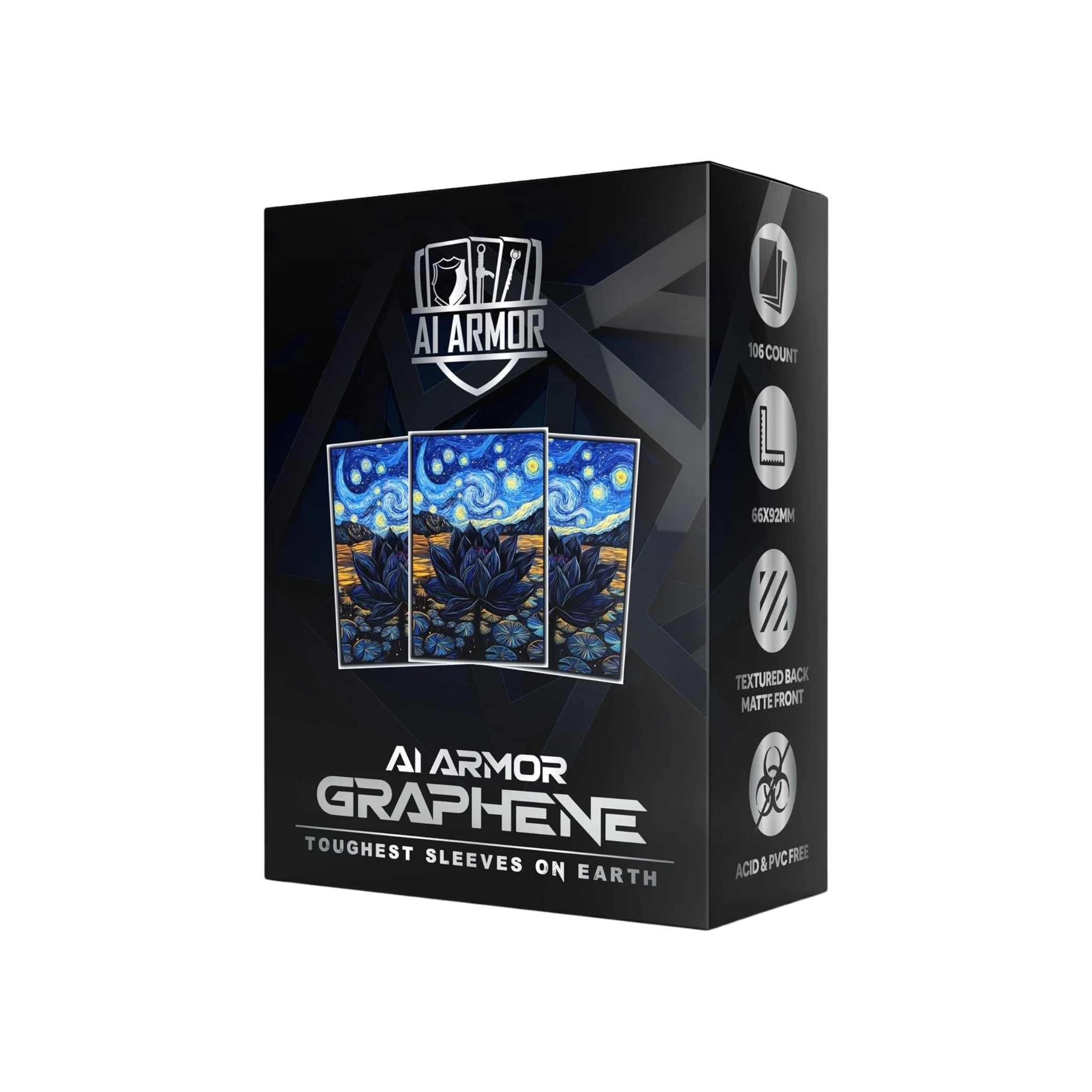 starry night card sleeves Dragon Shield Sleeves - Brushed Art 100 CT - MGT Card Sleeves - Compatible with Magic The Gathering Card Sleeves Pokemon and Other Card Games