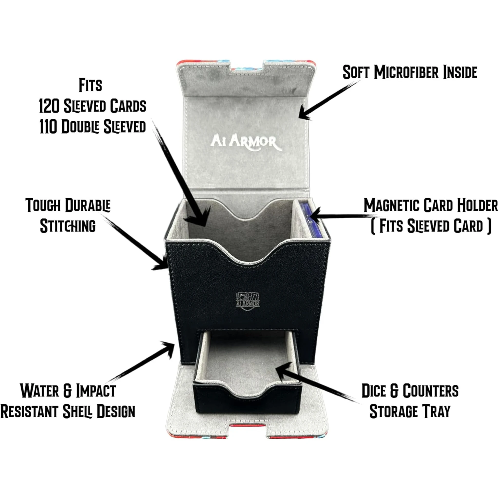 deck box for sleeved cards Ultimate Guard Deck Case 133+ Red